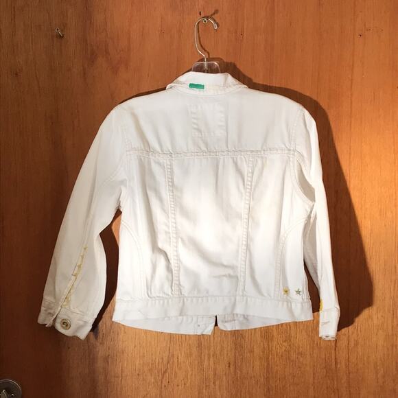 American Eagle Outfitters Cream  Pure Cotton Denim Jacket. M - Picture 3 of 9
